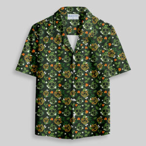 Plant DND Dice Green Pocket Hawaiian Shirt