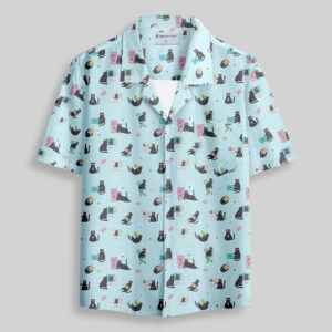 Working Cat Pocket Hawaiian Shirt