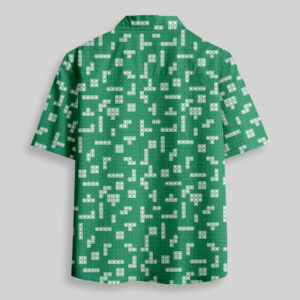 Alternative view of Retro Russian Games Green Pocket Hawaiian Shirt