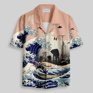 Walker Galactic Empire City Silhouette Pocket Hawaiian Shirt