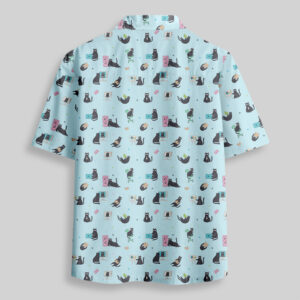Alternative view of Working Cat Pocket Hawaiian Shirt