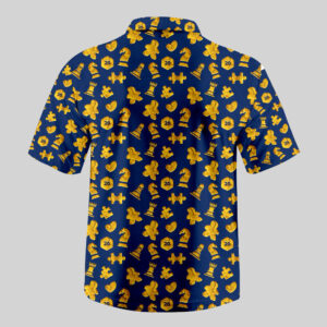 Alternative view of Fried Chicken Board Game Pocket Hawaiian Shirt
