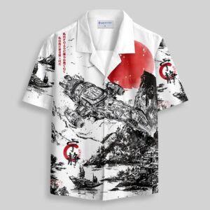 Firefly Celestial Ink Pocket Hawaiian Shirt