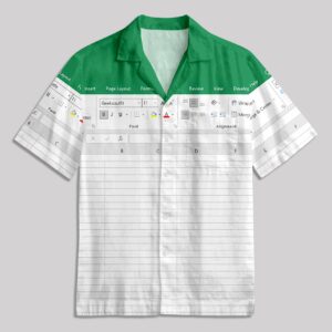 Excel Funny Work Shirt Pocket Hawaiian Shirt