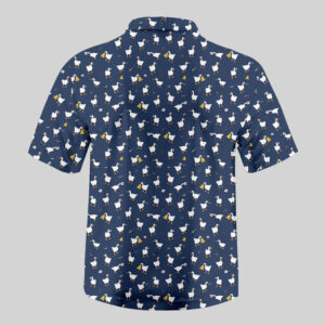 Alternative view of Goose Game Pocket Hawaiian Shirt