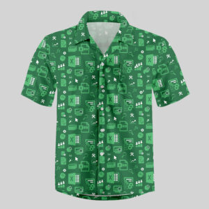 Spreadsheet Chic 2 Pocket Hawaiian Shirt