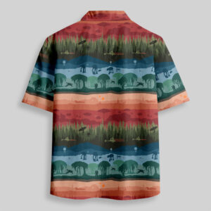 Alternative view of Scifi Woods Silhouette Pocket Hawaiian Shirt