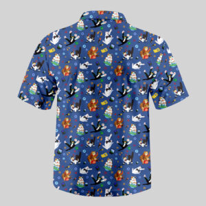 Alternative view of Feline Fantasy Game Pocket Hawaiian Shirt