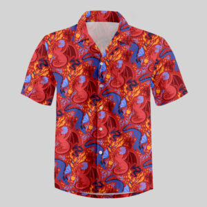 Dragonfire Dance 2 Pocket Hawaiian Shirt