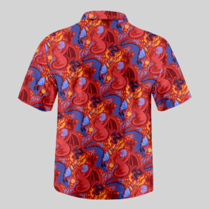 Alternative view of Dragonfire Dance 2 Pocket Hawaiian Shirt