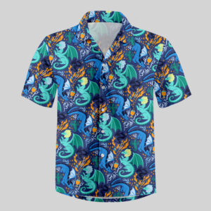 Dragonfire Dance Pocket Hawaiian Shirt