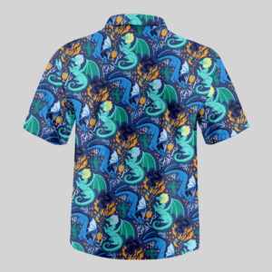 Alternative view of Dragonfire Dance Pocket Hawaiian Shirt