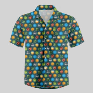 Board Games Full Print Green Pocket Hawaiian Shirt
