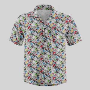Retro Game Pocket Hawaiian Shirt