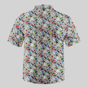 Alternative view of Retro Game Pocket Hawaiian Shirt