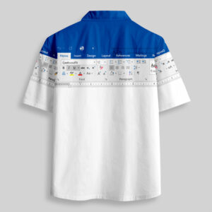 Alternative view of Excel Funny Work Shirt 2 Pocket Hawaiian Shirt