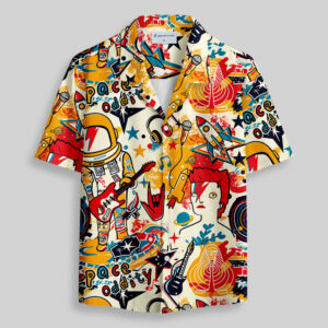 Space Oddity Pocket Hawaiian Shirt