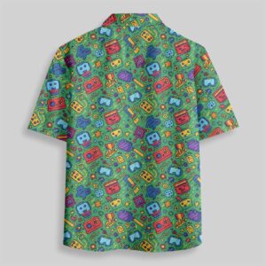 Alternative view of Retro Gaming Fiesta Pocket Hawaiian Shirt