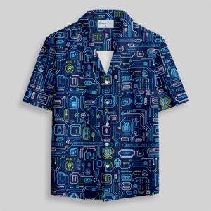 Future Circuitry Pocket Hawaiian Shirt