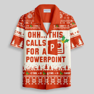 Ohh This Calls for a Powerpoint Pocket Hawaiian Shirt