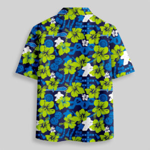 Alternative view of Board Game Hawaii Hibiscus Pocket Hawaiian Shirt