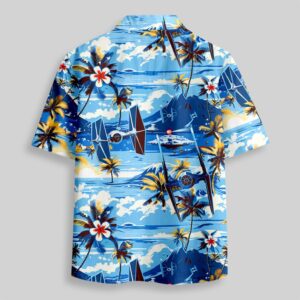 Alternative view of Hawaii Beach TIE Fighter Pocket Hawaiian Shirt
