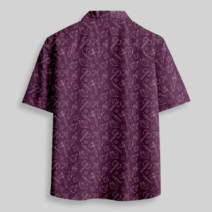 Alternative view of DND Medieval Weapons Pocket Hawaiian Shirt