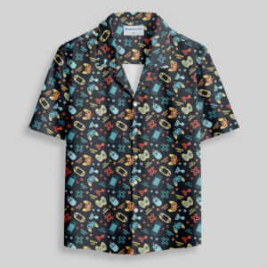 Gamepad Vintage Pocket Hawaiian Shirt