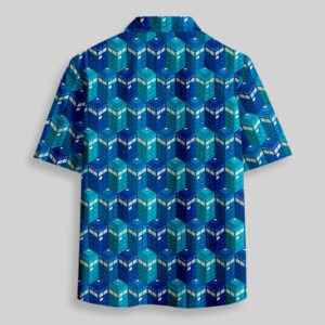 Alternative view of Blue Phone Booth Pocket Hawaiian Shirt