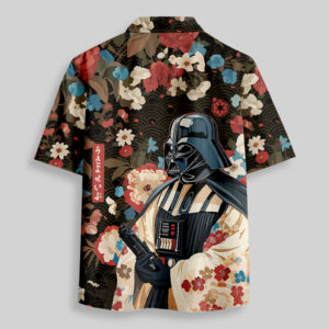 Alternative view of Shadow Warrior Flower Book Ukiyoe Pocket Hawaiian Shirt