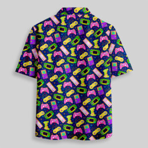 Alternative view of Sugar Cookie Game Controller Pocket Hawaiian Shirt