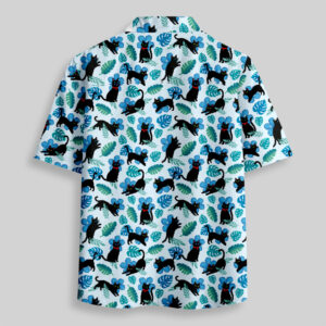Alternative view of Pixel Cat Pocket Hawaiian Shirt