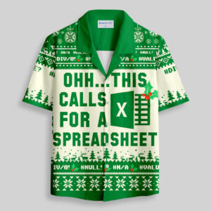 Ohh This Calls for a Spreadsheet Pocket Hawaiian Shirt