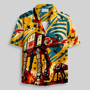 Graffiti Walker Pocket Hawaiian Shirt