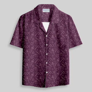 DND Medieval Weapons Pocket Hawaiian Shirt