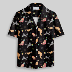 DND Dice Cat Pocket Hawaiian Shirt