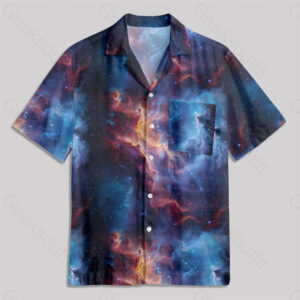 Cosmic Nebula Pocket Hawaiian Shirt