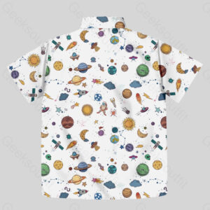 Alternative view of Funny Outer Space Pocket Hawaiian Shirt