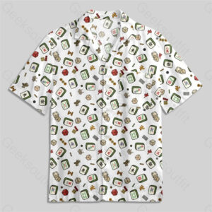 Mahjong Board Game Pocket Hawaiian Shirt